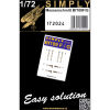 Bf 109F/G Simply Seatbelts 1/72