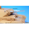 WW2 German Pz.III 5cm gun with canvas 1/