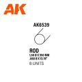 ROD 1.50 diameter x350mm x8 units STYREN