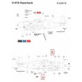 P-47D Razorback Stencils 1/32