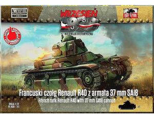 French tank Renault R40 w/37mm SA18 cann