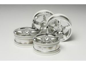 24mm 5Spoke Plated Wheel*4 offset 0