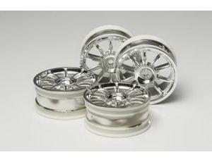 24mm 10 Spoke Plated Wheel*4 offset 0