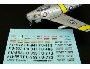 F-86F Sabre 335th FIS Decal