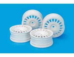 24mm Rally Dish Wheels 0 White *4
