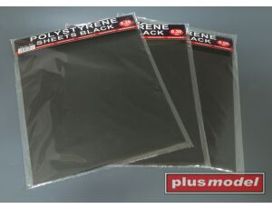 Plastové destičky černé 0.2mm