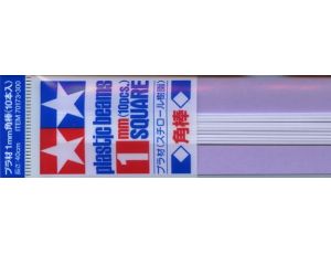 Plastic Beams 1mm Square (10pcs.)