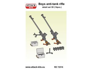 Boys anti-tank rifle detail set 3D 1/72