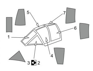 MXY-7 Ohka model 22 canopy mask Brengun