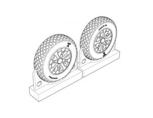 F4U Corsair Diamond Thread Wheel Set