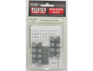 Fuel Drums & can set,resin 1/72
