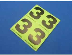 R/C GP Number Sticker "3"