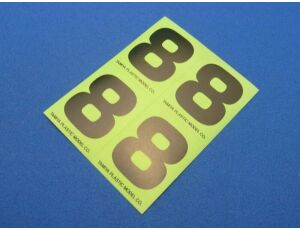 R/C GP Number Sticker "8"