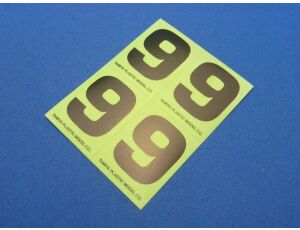 R/C GP Number Sticker "9"