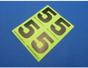 R/C GP Number Sticker "5"