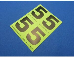 R/C GP Number Sticker "5"