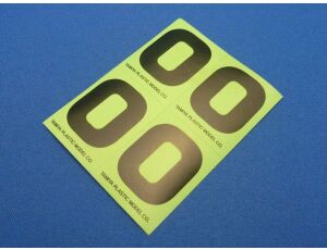 R/C GP Number Sticker "0"