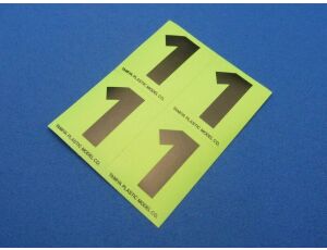 R/C GP Number Sticker "1"