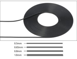 Cable 0.65mm Outer Diameter/Black
