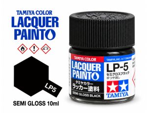 Tamiya LP-5 Semi Gloss Black/Černá PM