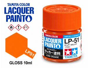 Tamiya LP-51 Pure Orange/Oranžová