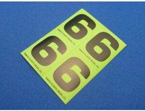 R/C GP Number Sticker "6"