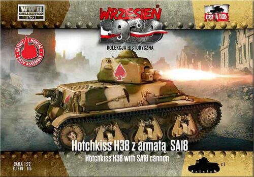 Hotchkiss H38 with SA18 cannon  1/72