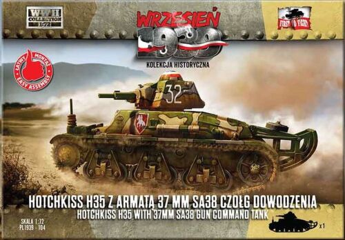Hotchkiss H35/37mm SA38 gun Command tank