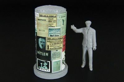 Posters column w/civilien