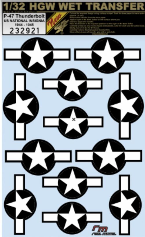 P-47 Thunderbolt US National Insignia