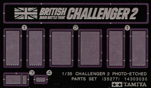 Tamiya 35277 Challenger 2 Photo-Etched Parts Set