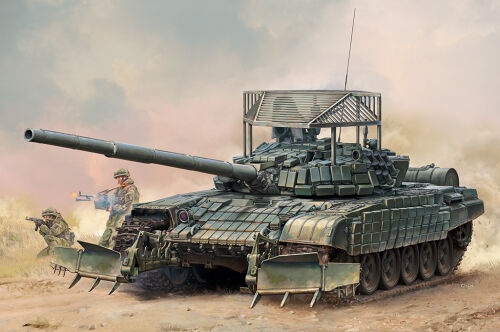 Russian T-72B1 with KTM-6 & Grating Armo