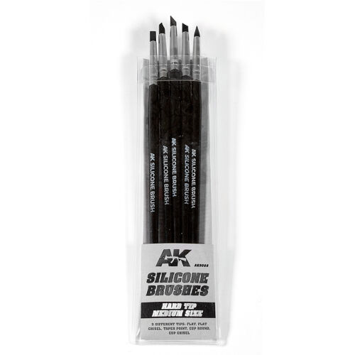 SILICONE BRUSHES HARD TIP MEDIUM(5 mm bl