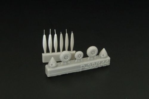 P-38 Wheels+propellers (Fujimi)