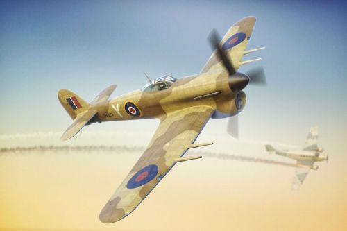 Typhoon Mk.Ib Car Door-Desert+Luftwaffe