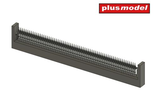 Náboje 12.7mm v pásech 1/35 3D
