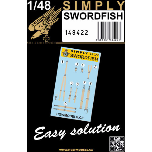 Swordfish Simply Seatbelts 1/48