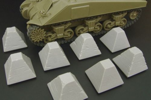 Dragons Teeth tank traps