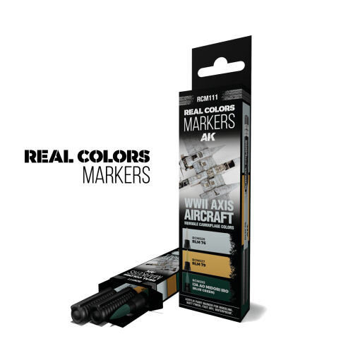 WWII AXIS AIRCRAFT SQUIGGLE COLORS-SET 3