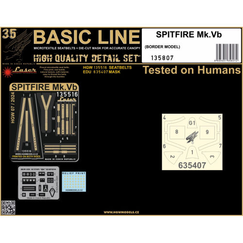 Spitfire Mk.Vb (laser)Basic Line 1/32