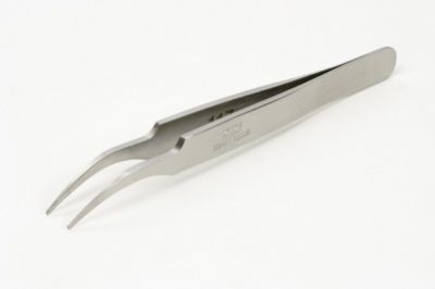 HG Angled Tweezers Round Tip