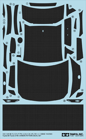 Toyota 86/GT86 Carbon Decal 1/24