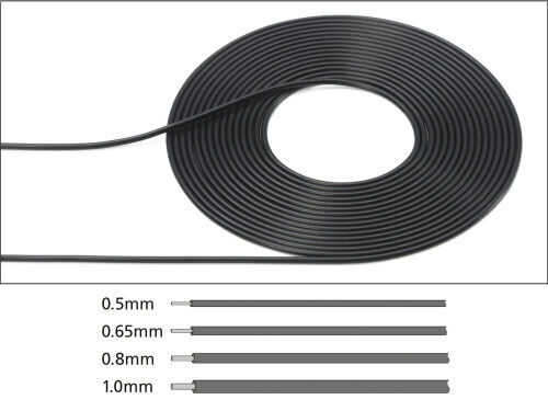 Cable 0.65mm Outer Diameter/Black