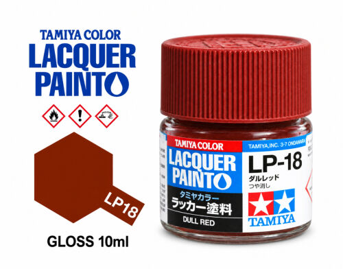 Tamiya LP-18 Dull Red/Tmavě rudá