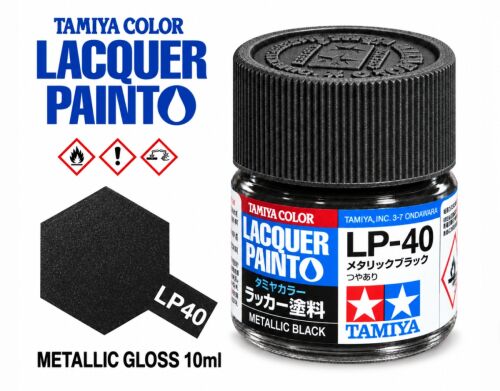 Tamiya LP-40 Metallic Black/Černá met.